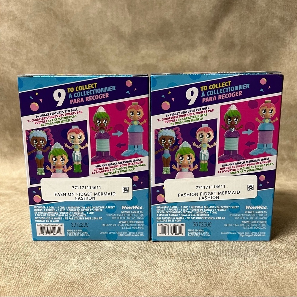 Lot of (2) Fashion Fidgets Mermaids Fantasy Series Wowwee 2 Blind Boxes New - Picture 4 of 4